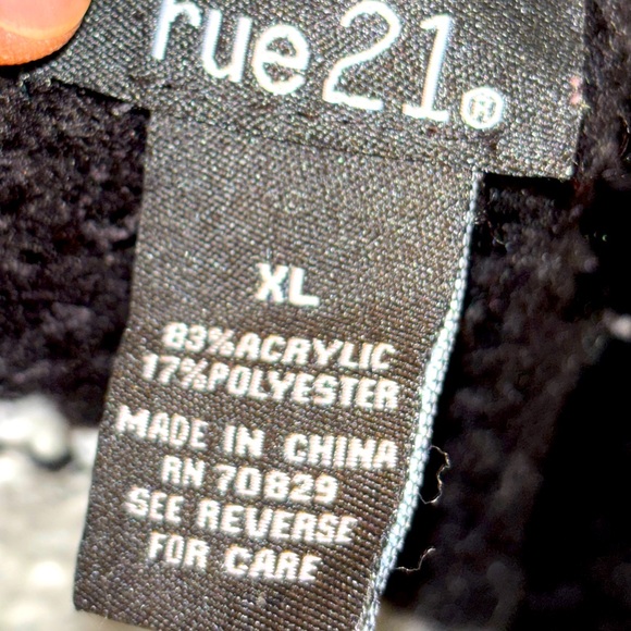 Rue21 Cowl Neck Striped Colorblock Sweater - Picture 3 of 3